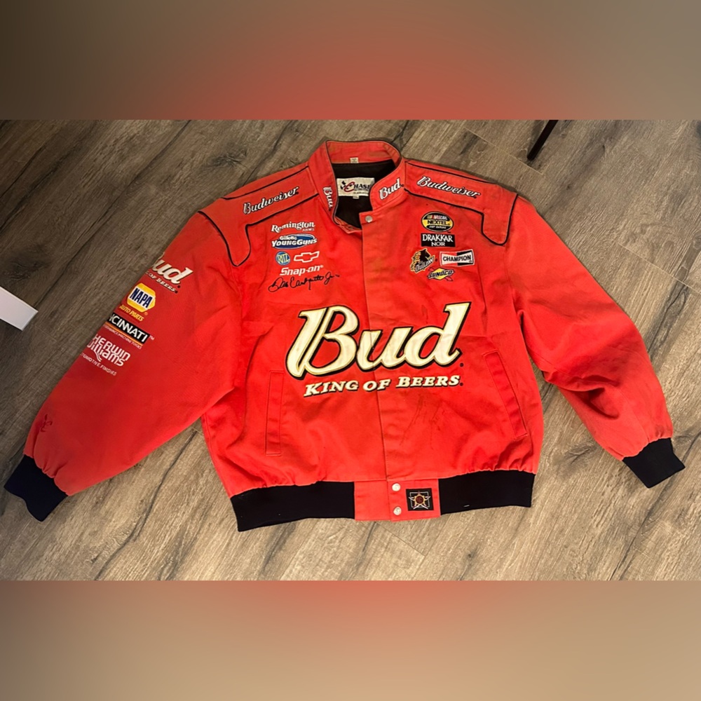 Budweiser Dale Earnhardt Jr.. Nascar Jacket Size XXL
